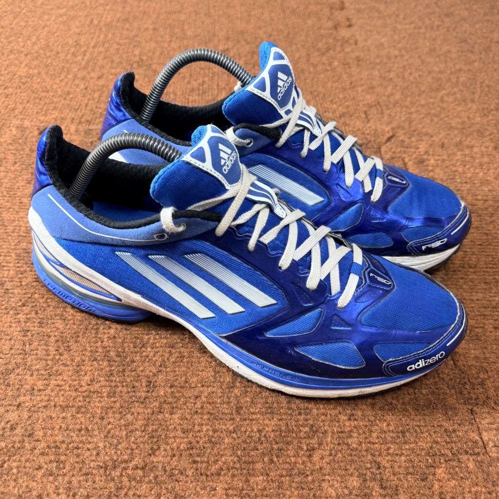 A- gym Adidas Adizero F50 Adiprene+ Running Shoes Mens Blue White Sneakers